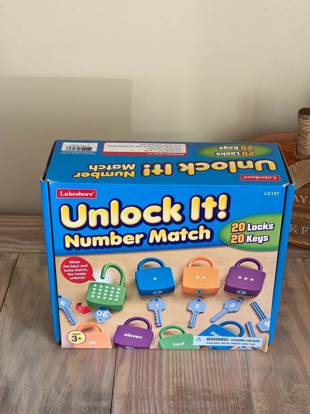 Lakeshore Number Match Keys & Locks Learning Game 🔑🔓🍎